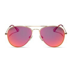 CRUZ XS - GOLD + RED HOT SUMMER MIRROR + POLARIZED SUNGLASSES