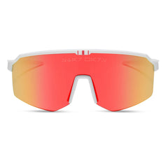 LUKE X-WING™ 2.0 - GALACTIC WHITE + RED ORANGE FIRE MIRROR + POLARIZED SUNGLASSES