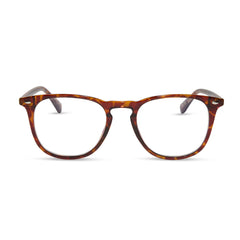 GRIFFIN - AMBER TORTOISE + BLUE LIGHT READERS