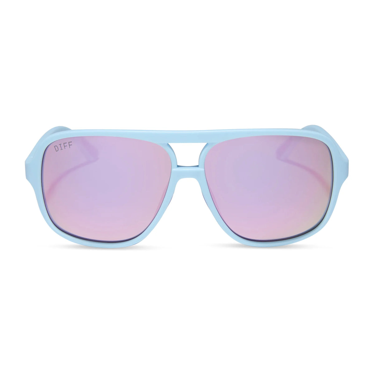 HANGTIME - MATTE BABY BLUE + LAVENDER MIRROR + POLARIZED SUNGLASSES