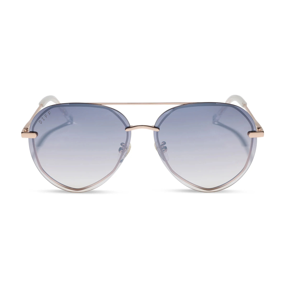 LENOX - CHAMPAGNE GOLD + SLATE GRADIENT FLASH SUNGLASSES