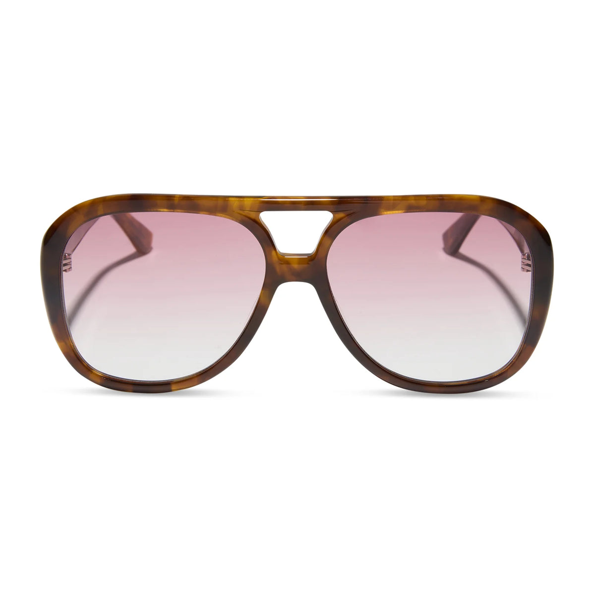 PAULINE - HONEY TORTOISE + ROSE GRADIENT SUNGLASSES