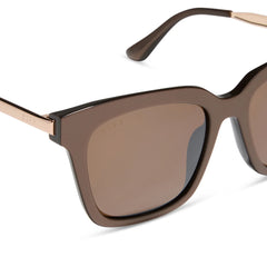 BELLA XS - MOSCOW MULE + BROWN W/ GOLD FLASH SUNGLASSES
