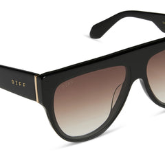 GEORGIE - BLACK + BROWN GRADIENT SUNGLASSES