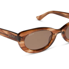 JOJO FLETCHER - RAYA + HORN TORTOISE + BROWN SUNGLASSES