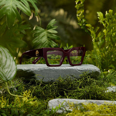 GENERAL LEIA™ - REGAL AUBERGINE CRYSTAL + GLASSES