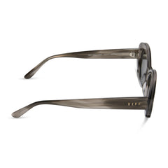 LAINEY - SMOKE MARBLE + GREY + POLARIZED SUNGLASSES