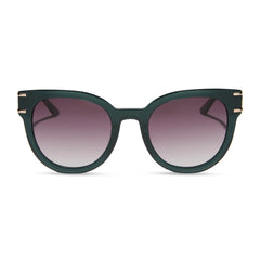 ANNA - RICH EMERALD + ROYAL PURPLE GRADIENT SUNGLASSES