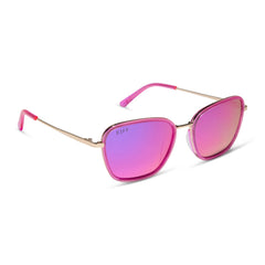 JENA SIMS - HOPE + HOT PINK + HOT PINK MIRROR SUNGLASSES