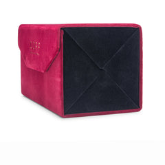 4 PAIR TRAVEL CASE - VELVET WINE