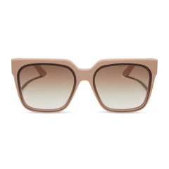 THEA - NUDE + BROWN GRADIENT SUNGLASSES