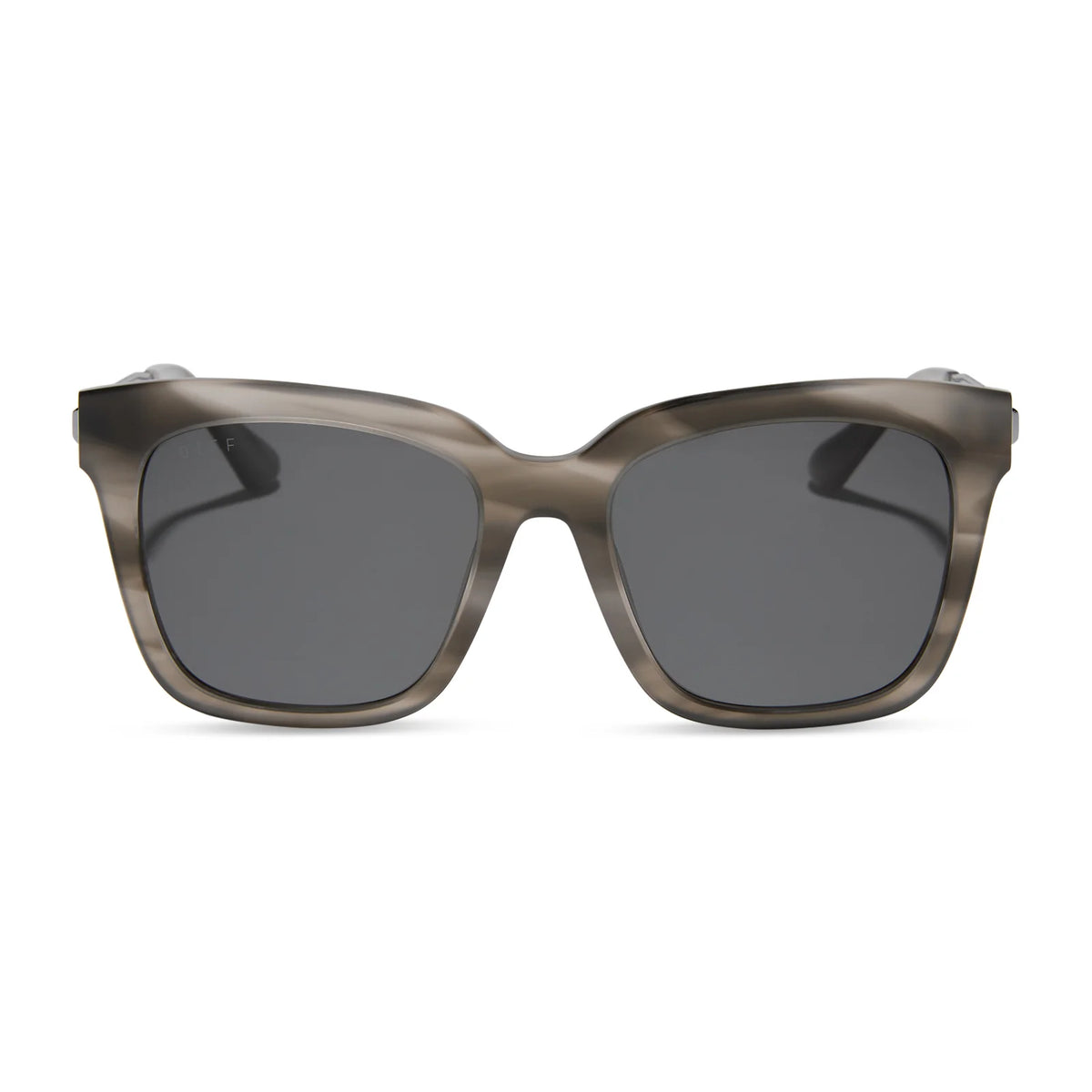 BELLA - SMOKE MARBLE + GREY + POLARIZED SUNGLASSES