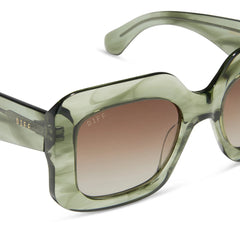 GIADA - COOL MATCHA + BROWN GRADIENT + POLARIZED SUNGLASSES