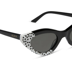 EMILY CAT EYE - MIDNIGHT POLKA DOT + CHIC GREY SUNGLASSES