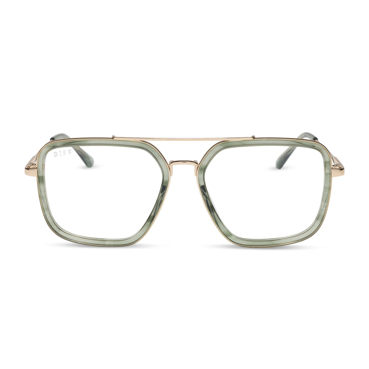 JORDAN - MATCHA + GOLD + BLUE LIGHT GLASSES