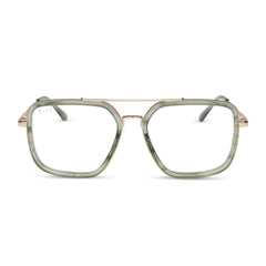 JORDAN - MATCHA + GOLD + BLUE LIGHT GLASSES