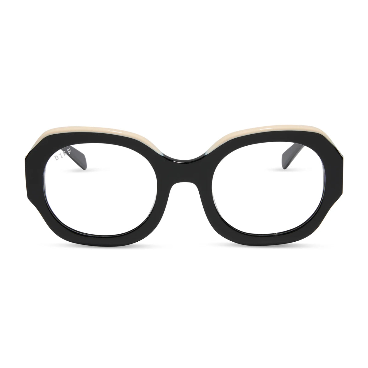 OVERSIZED SYLVIE - JET NOIR + GLASSES