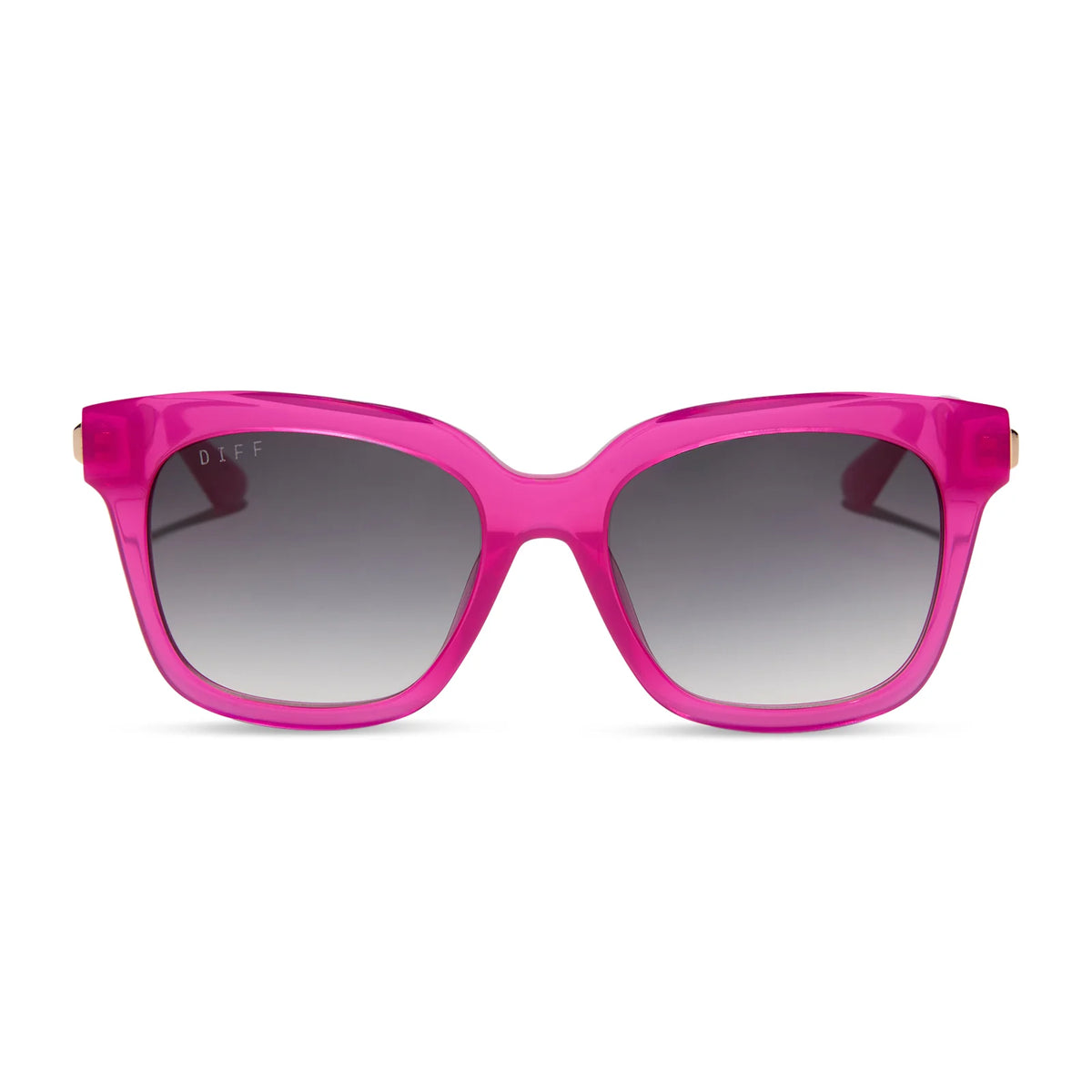 BELLA XS - BRIGHT TULIP + GOLD + GREY GRADIENT SUNGLASSES