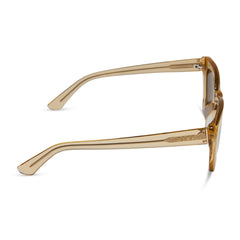 CAMILA - HONEY CRYSTAL + BROWN SUNGLASSES
