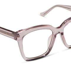 MEREDITH - LIGHT PINK CRYSTAL + GLASSES