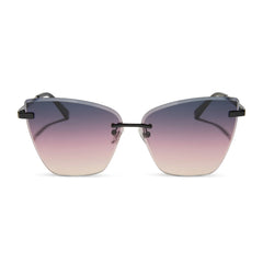 BECKY V - BLACK + TWILIGHT GRADIENT SUNGLASSES