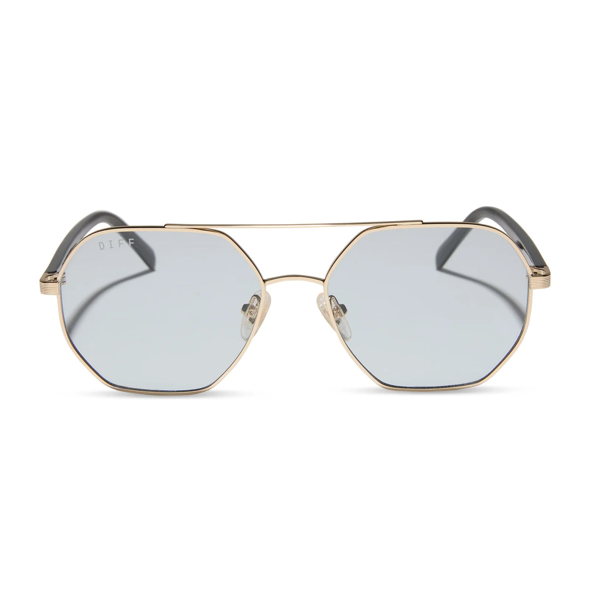 JOJO FLETCHER - JOELLE + GOLD + CHOCOLATE CRYSTAL + GREY TINT SUNGLASSES