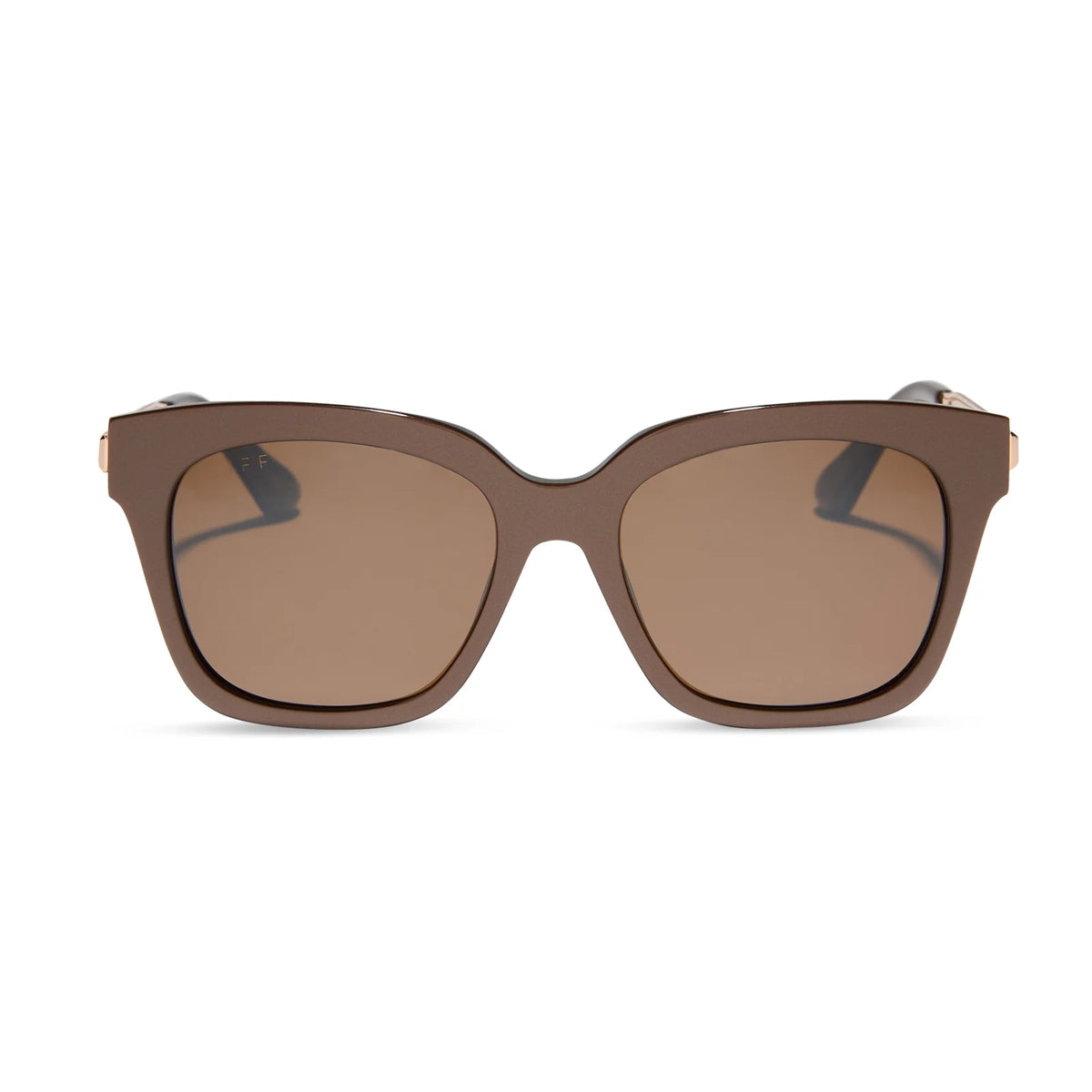 BELLA - MOSCOW MULE + BROWN W/ GOLD FLASH SUNGLASSES