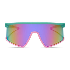 SPIKE - TURQUOISE + HOT PINK + PINK RUSH MIRROR + POLARIZED SUNGLASSES
