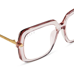 SANDRA - LIGHT PINK CRYSTAL + GLASSES
