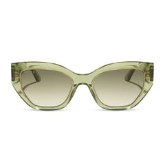 THAILAND - LIGHT GREEN CRYSTAL + OLIVE GRADIENT SUNGLASSES