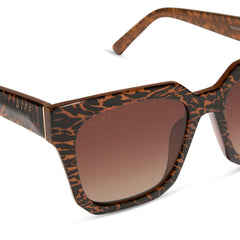 ARIANA - ANIMAL + BROWN GRADIENT + POLARIZED SUNGLASSES