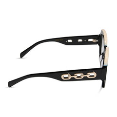 OVERSIZED SYLVIE - JET NOIR + GLASSES
