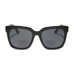 HAILEY - BLACK + GREY SUNGLASS BIFOCAL READERS