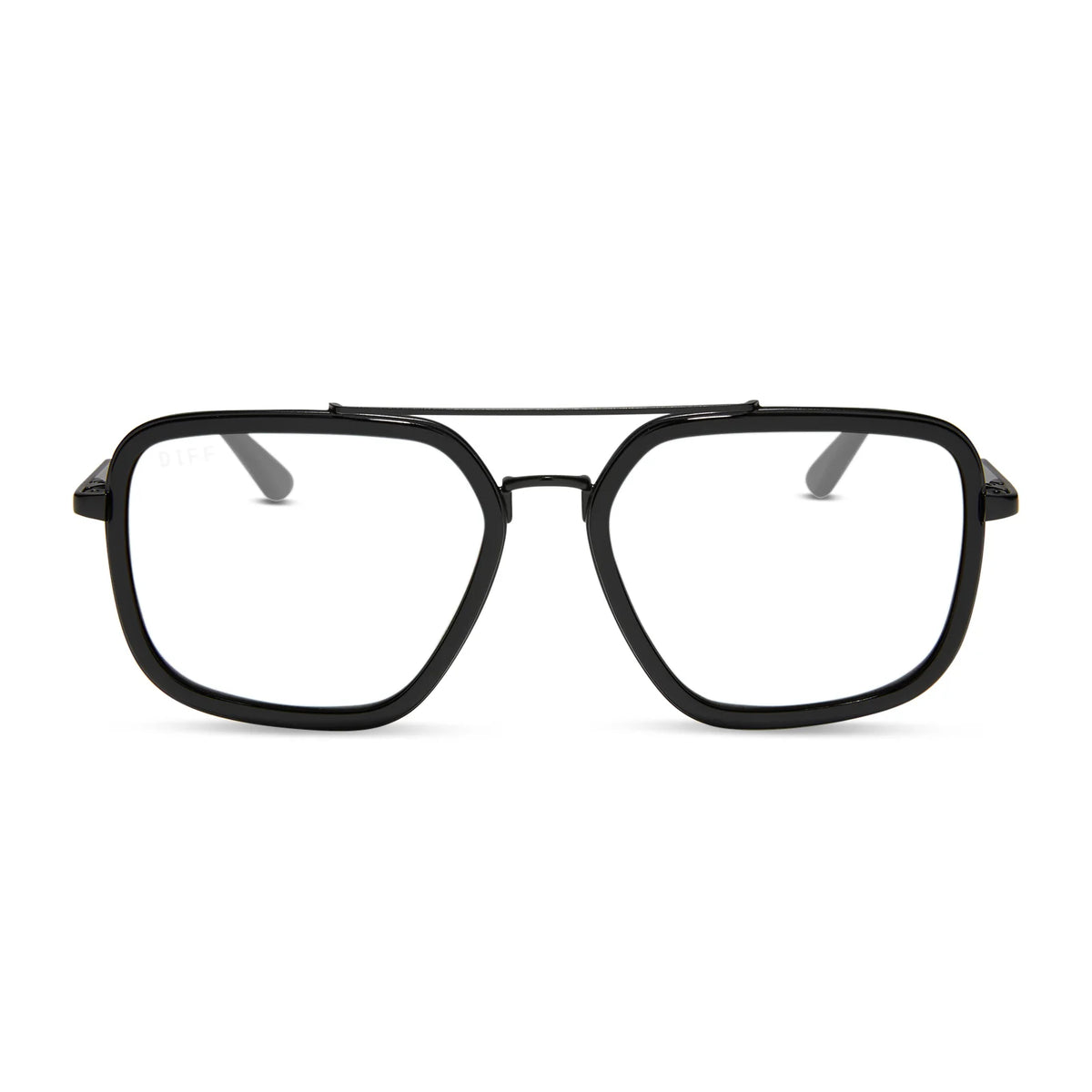 JORDAN - MATTE BLACK + BLACK TEMPLE TIPS + GLASSES