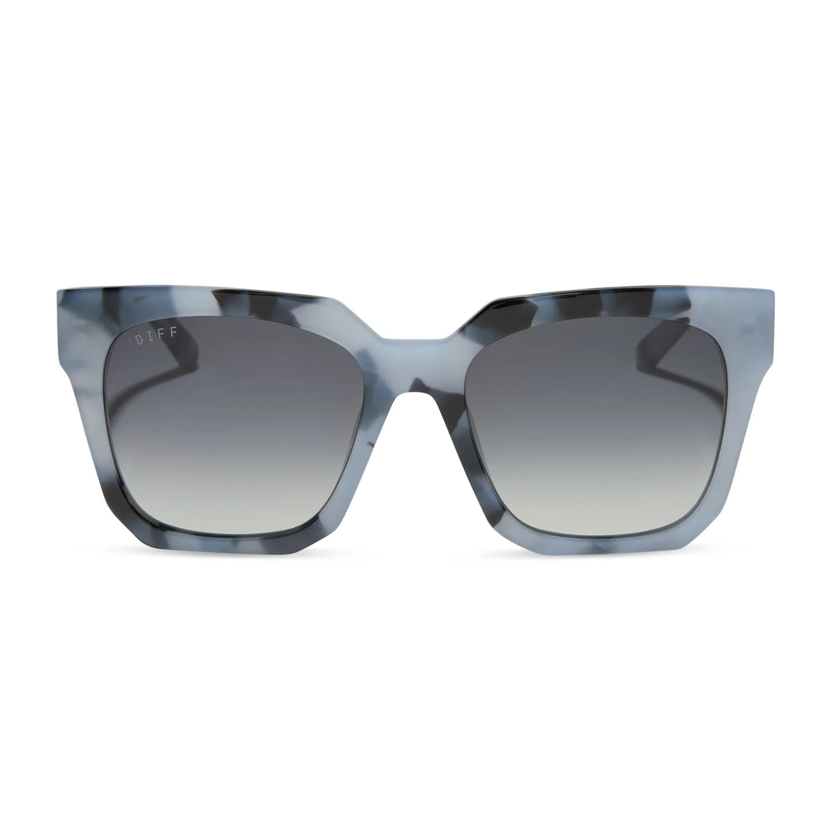 ARIANA - RETRO BLUE TORTOISE + GREY GRADIENT SUNGLASSES