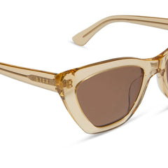 CAMILA - HONEY CRYSTAL + BROWN SUNGLASSES