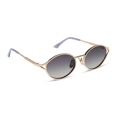 JESSIE JAMES DECKER - LIMONCELLO + GOLD + MILKY BLUE PEARL + GREY GRADIENT SUNGLASSES