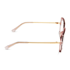 SANDRA - LIGHT PINK CRYSTAL + GLASSES