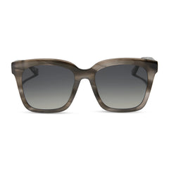 MEREDITH - SMOKE MARBLE + GREY GRADIENT + POLARIZED SUNGLASSES