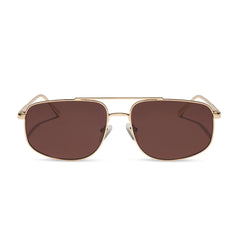 CHARLEY - GOLD + BROWN + POLARIZED SUNGLASSES