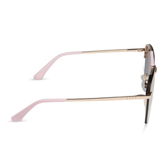 TAHOE - GOLD POWDER PINK + TAUPE MIRROR SUNGLASSES