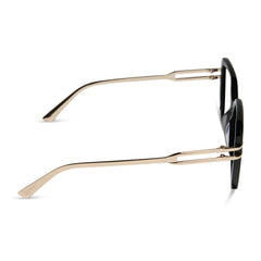 DASHA - BLACK + GOLD + GLASSES