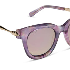 RAPUNZEL - MARBLED FLORAL + ROSE PINK + POLARIZED SUNGLASSES