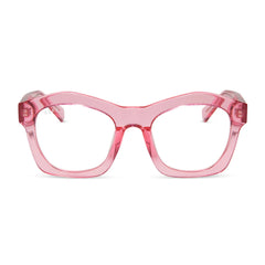 HAYDEN - CANDY PINK CRYSTAL + GLASSES