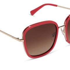GENEVIVE - SUNSET + BROWN GRADIENT + POLARIZED SUNGLASSES