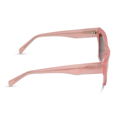 EVIE - PEACH + BROWN + POLARIZED SUNGLASSES