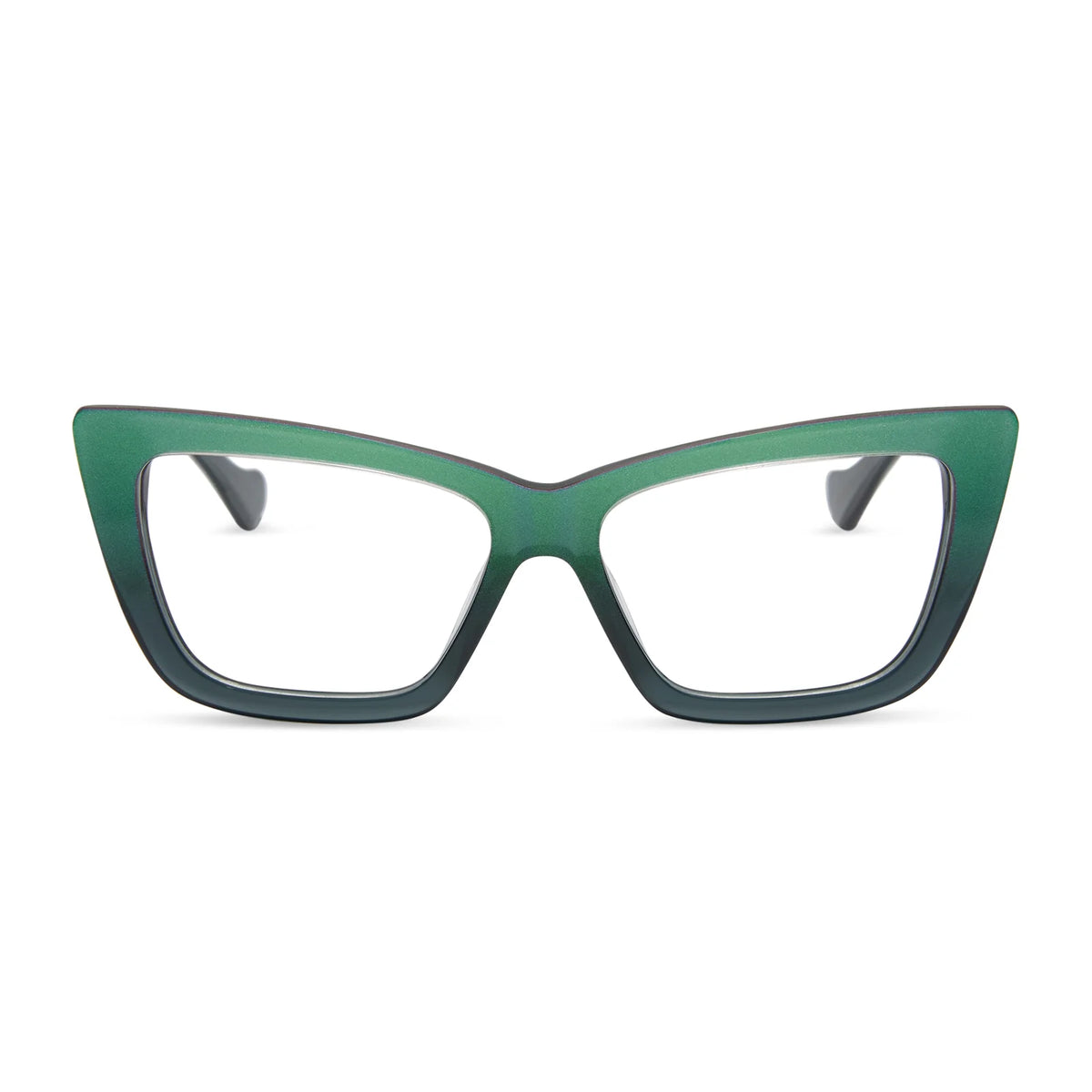 ELPHABA EMERALD - ENCHANTING EMERALD TO BLACK + GLASSES