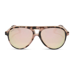 TOSCA III - HIMALAYAN TORTOISE + TAUPE MIRROR SUNGLASSES
