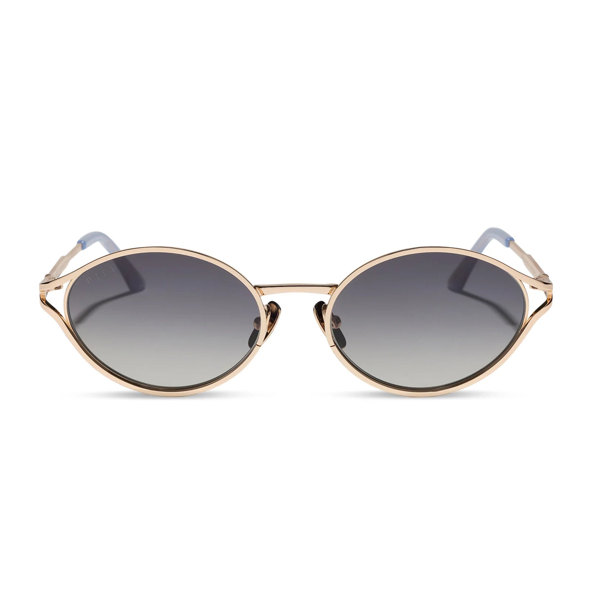 JESSIE JAMES DECKER - LIMONCELLO + GOLD + MILKY BLUE PEARL + GREY GRADIENT SUNGLASSES