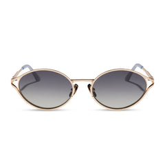 JESSIE JAMES DECKER - LIMONCELLO + GOLD + MILKY BLUE PEARL + GREY GRADIENT SUNGLASSES